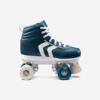 Kids' Roller Skates Quad 100 - Navy Blue