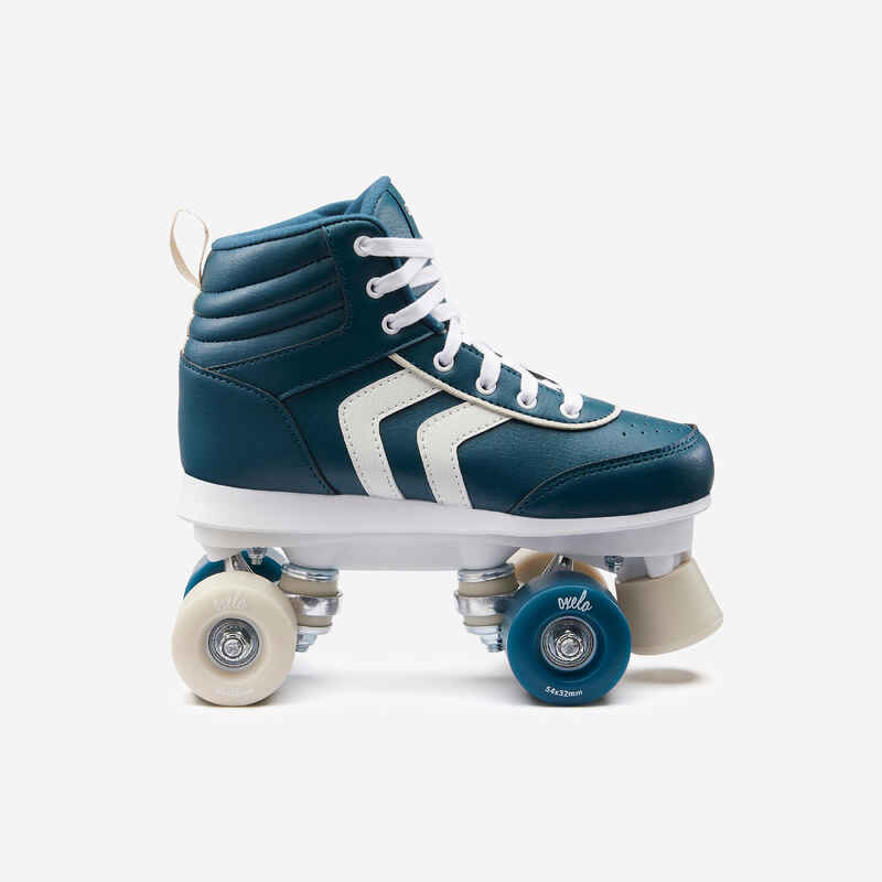 Kids' Roller Skates Quad 100 - Navy Blue