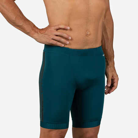 TRAJE DE BAÑO NATACIÓN HOMBRE FITI500 VERDE PETRÓLEO