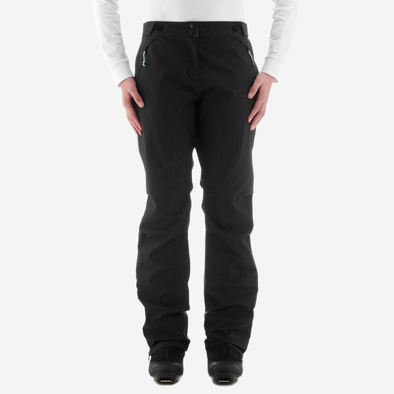 Suprapantalon schi fond 150 Negru Damă