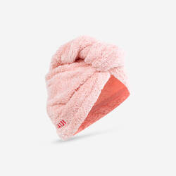 Handuk Rambut Mikrofiber Renang Lembut - Pink Terang
