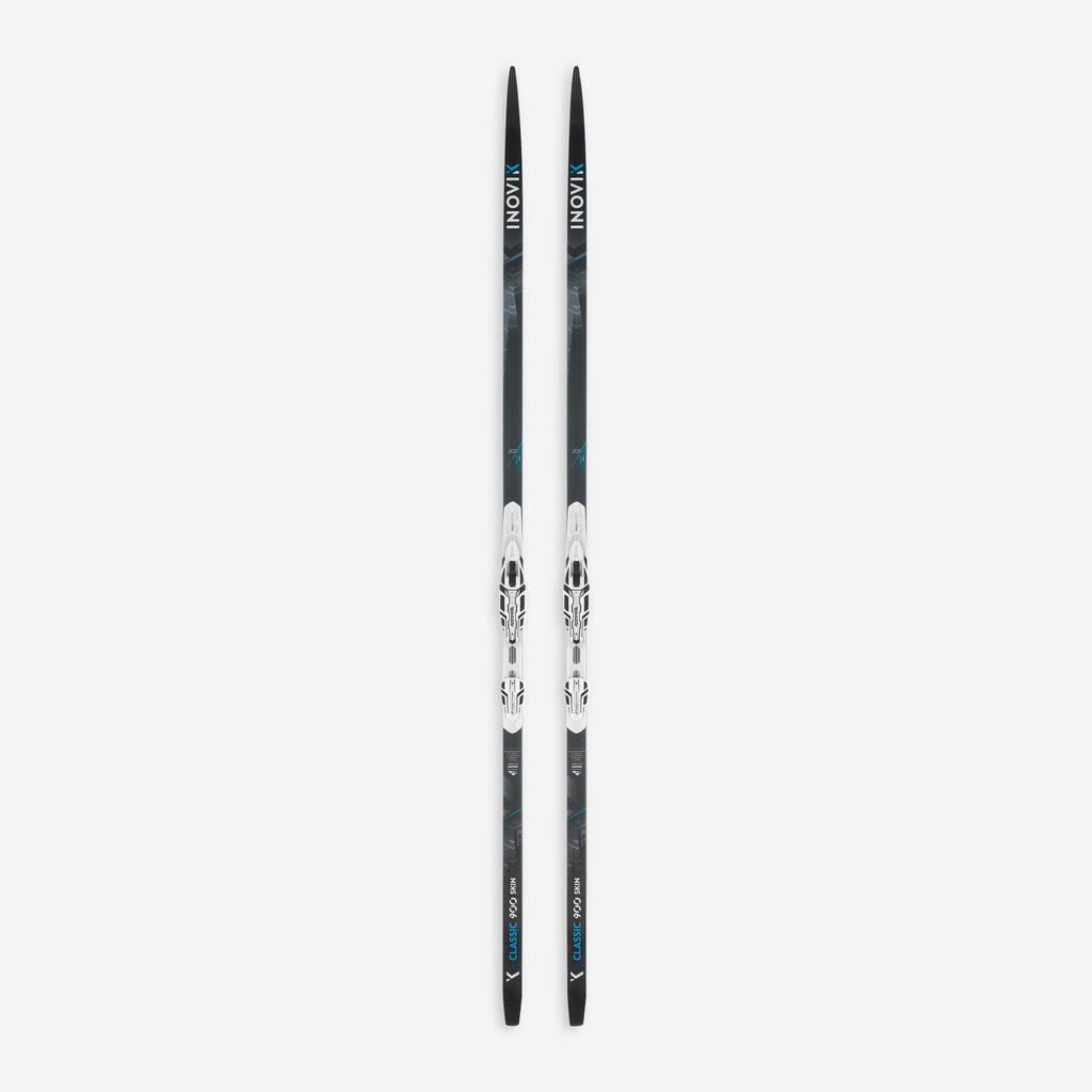 SKIJE ZA KROS-KANTRI SKIJANJE 900 SKIN MEDIUM CAMBER I VEZOVI ROTTEFELLA