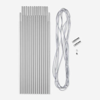 Aluminium 4.5m Ø 8.5mm Pole Kit in 14x32.5cm Sections