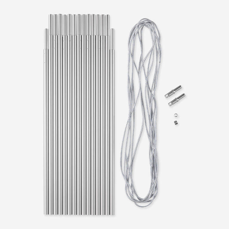 Aluminium 4.5m Ø 8.5mm Pole Kit in 14x32.5cm Sections
