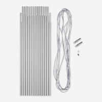 Aluminium 4.5m Ø 8.5mm Pole Kit in 14x32.5cm Sections