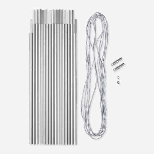 
      Aluminium 4.5m Ø 8.5mm Pole Kit in 14x32.5cm Sections
  