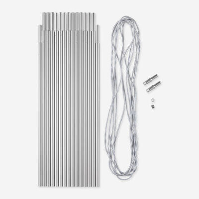 Aluminium boogstokken voor tent 4.5 meter ø 8.5 mm set 14 stokken van 32.5 cm
