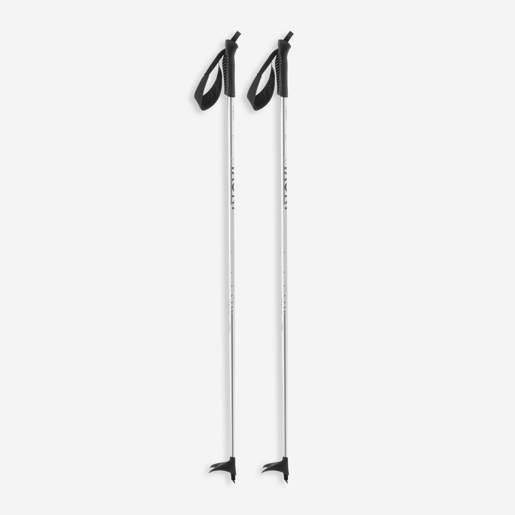 Kids’ aluminium cross-country skiing poles 120 - White