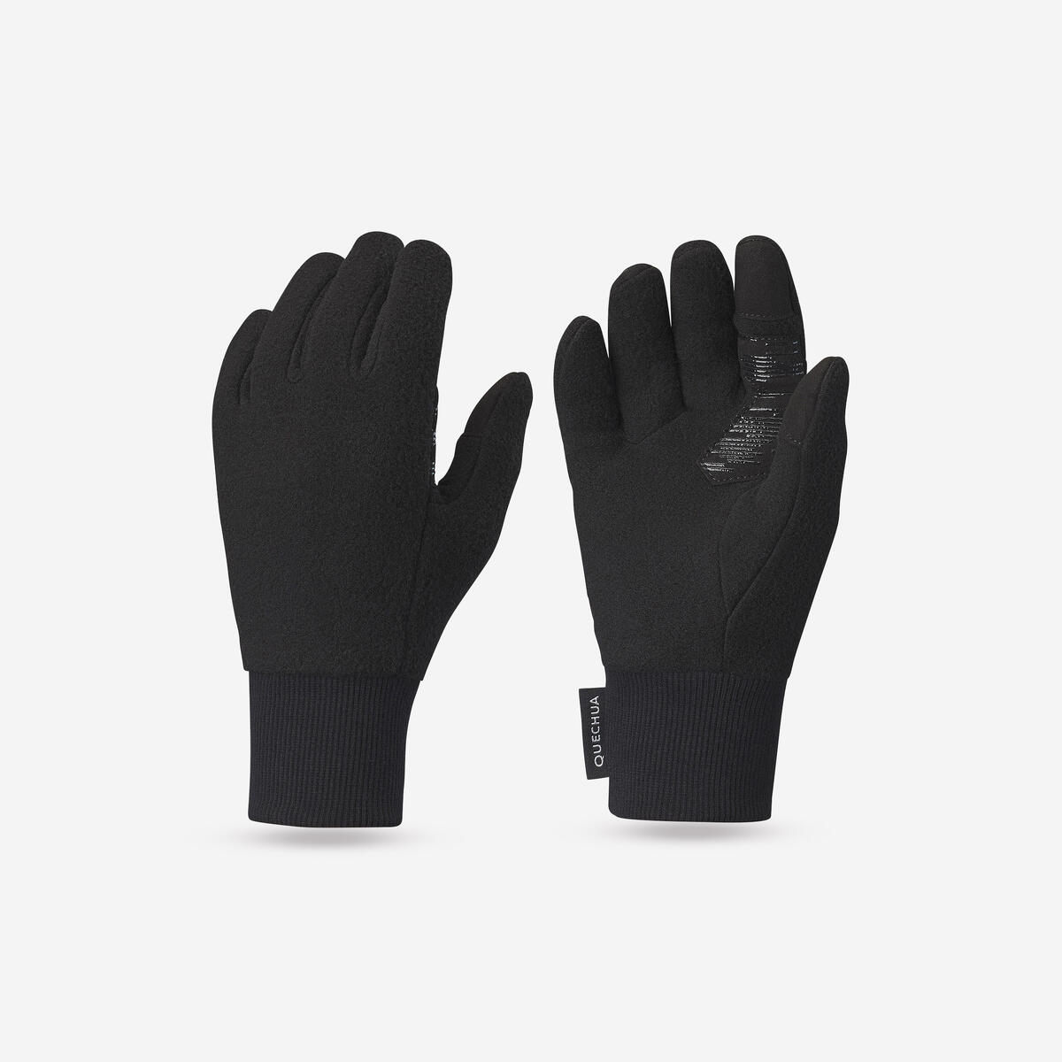 Gants polaires enfant 6-14 ans,  HIKE500 noir