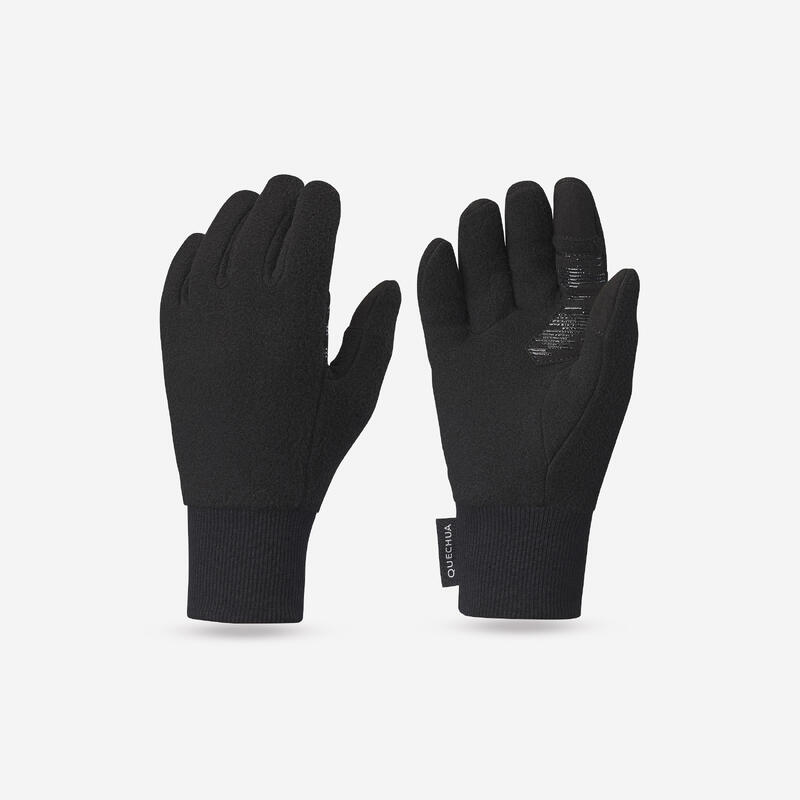 Gants polaires enfant 6-14 ans,  HIKE500 noir
