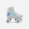 Bērnu rollerskrituļslidas "100", baltā hologrāfiskā krāsā