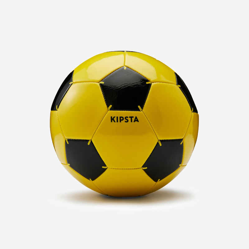 كرة قدم First Kick مقاس 5 (للأطفال من سن إلى 12 سنة) - أصفر