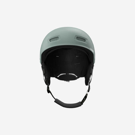 Шлем для лыж и сноуборда для взрослых/детей зеленый хаки H-FS 300