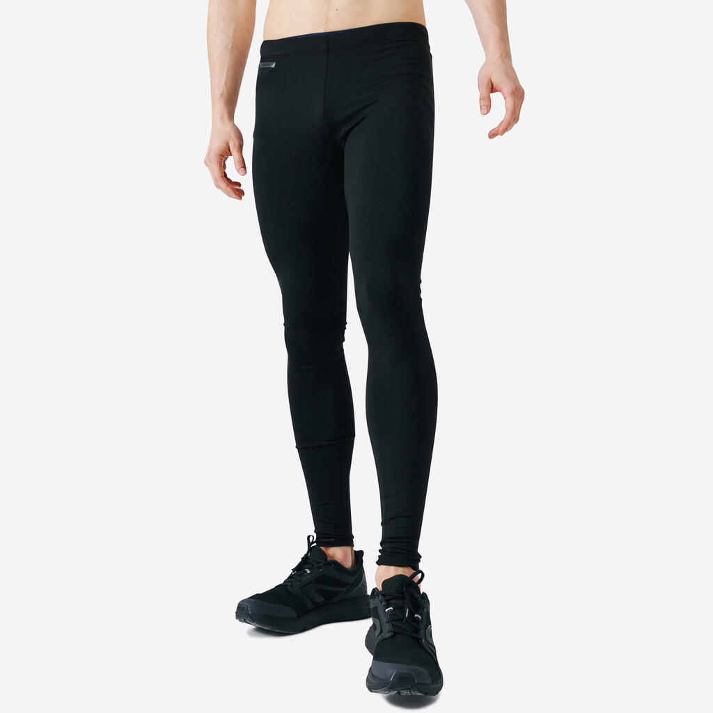 Lauftights lang Herren - Warm schwarz 