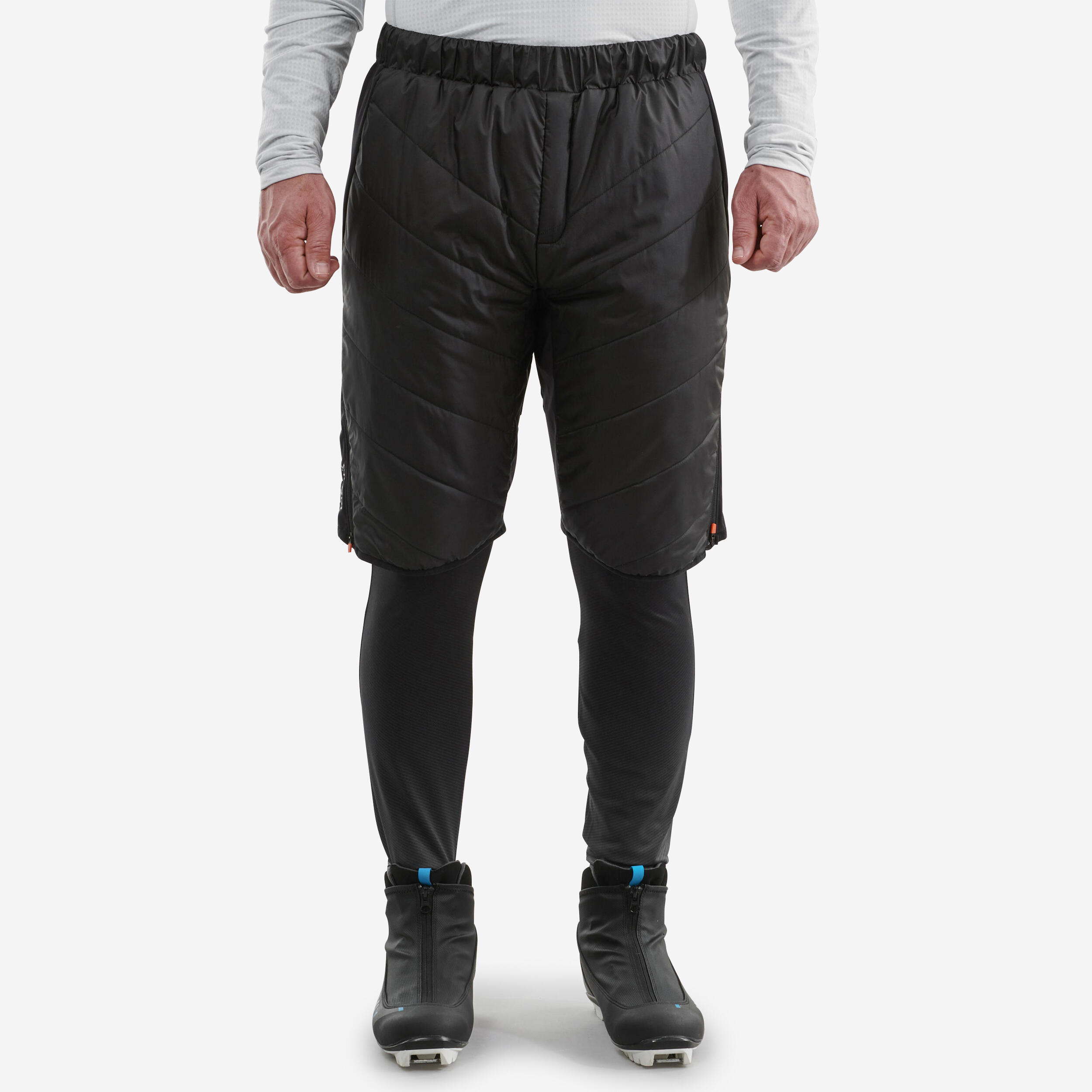 XC S SHORT 500 warm black cross-country ski shorts - men