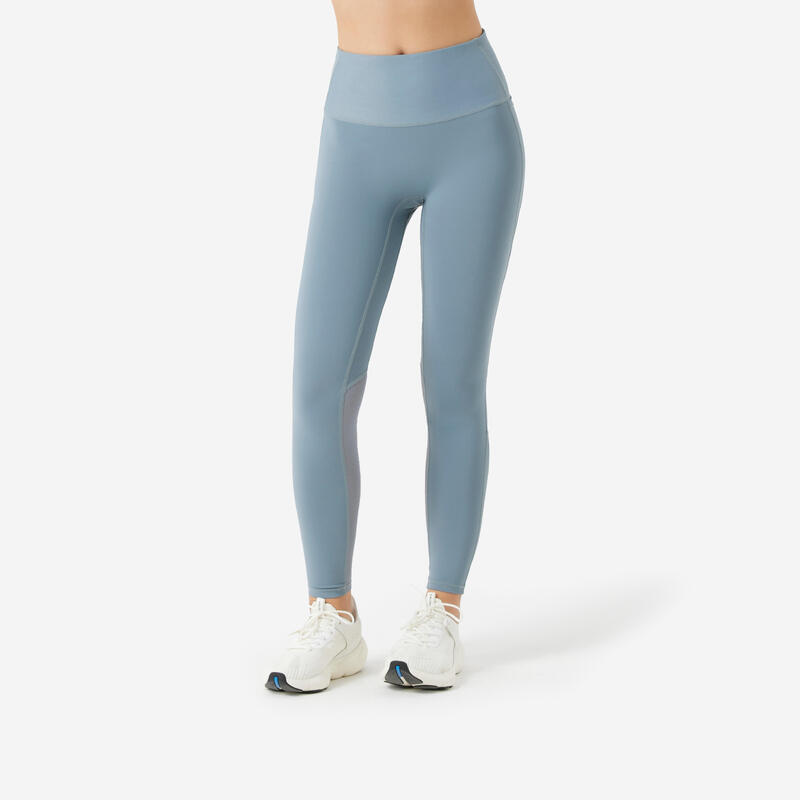 Women's shaping fitness cardio high-waisted leggings, mouse grey