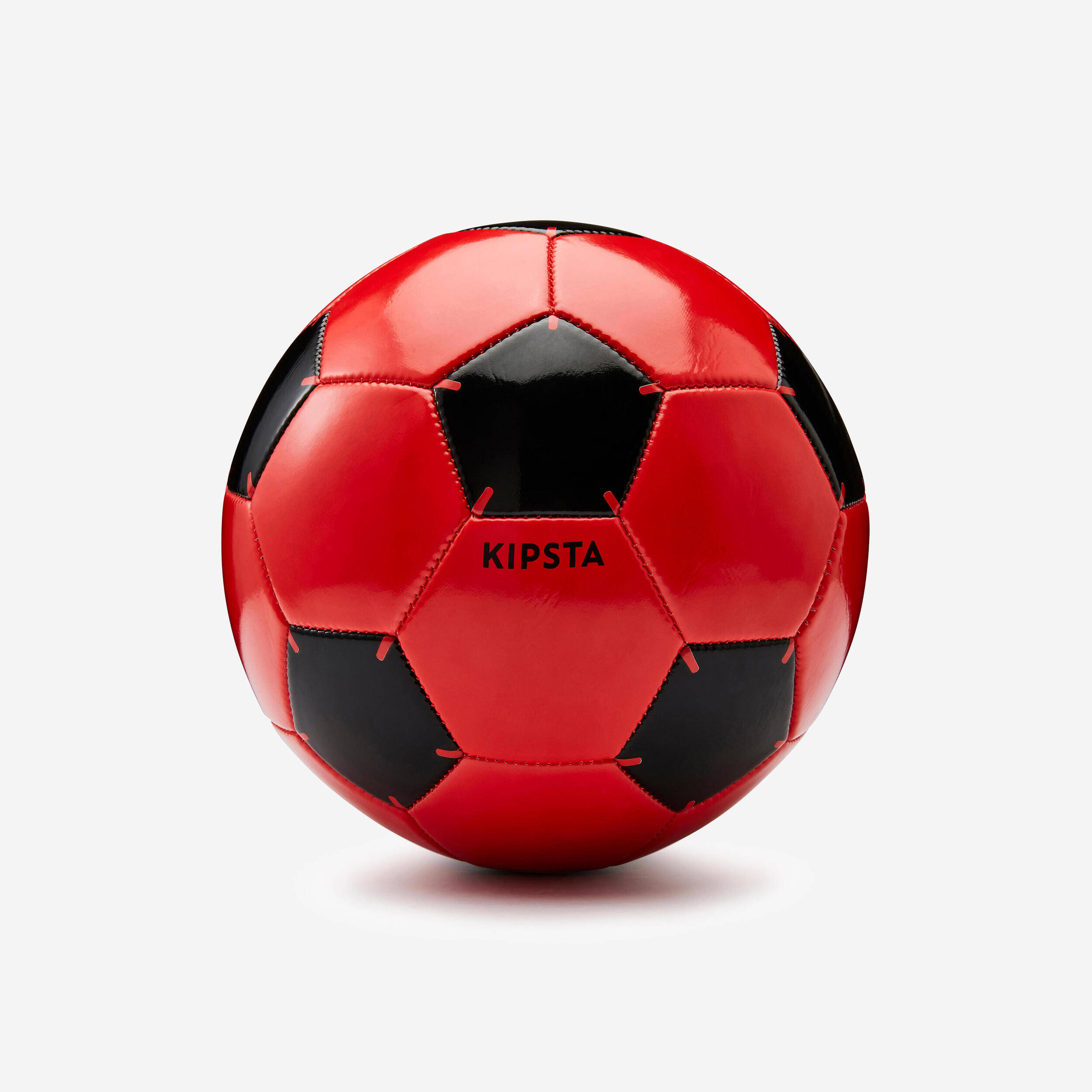 Football Ball Training Size 4 Age 8 to12 years First Kick Red -  1