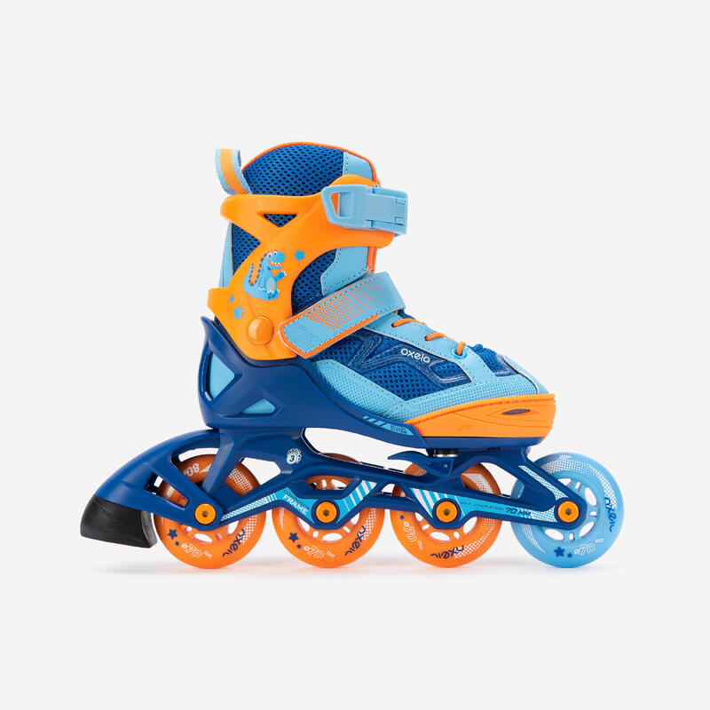 Dětské kolečkové brusle Fit 3 šedé 