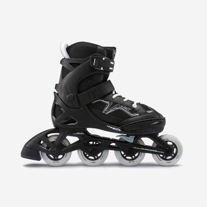 Patines Línea Mujer Oxelo Fitness FIT100 Negro - Decathlon