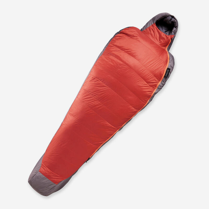 Sac de dormit cu umplutură din puf Trekking MT900 0°C Roșu