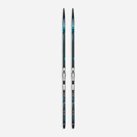 Classic Cross-country 550 skis with skins - HARD Camber +XCELERATOR PRO bindings