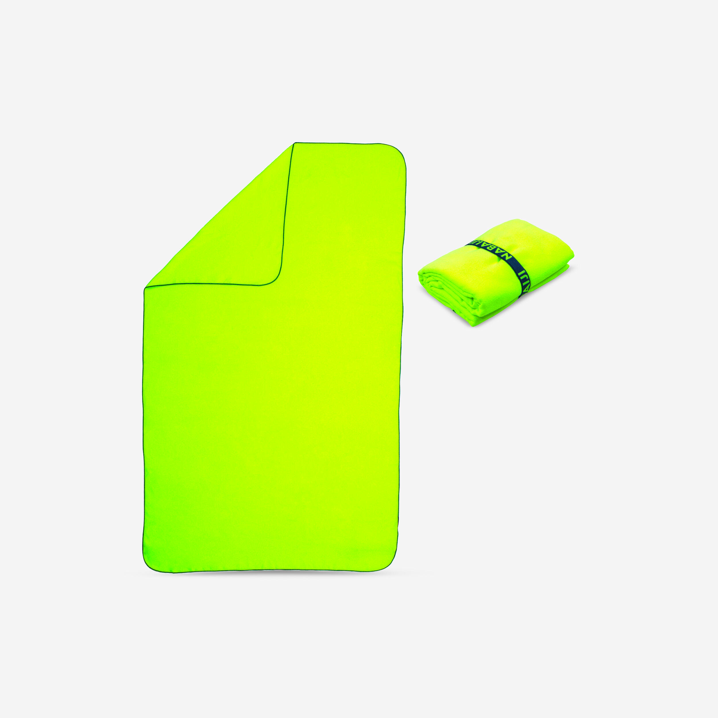 NABAIJI Microfibre Pool Towel Size XL 110 x 175 cm - Neon Yellow