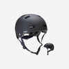 Casque roller skateboard trottinette MF500 noir bleu