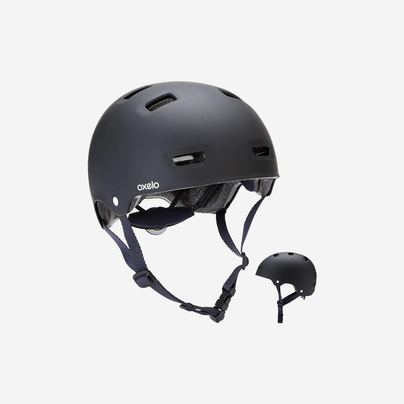 Helma na in-line brusle a skate MF500 černo-modrá