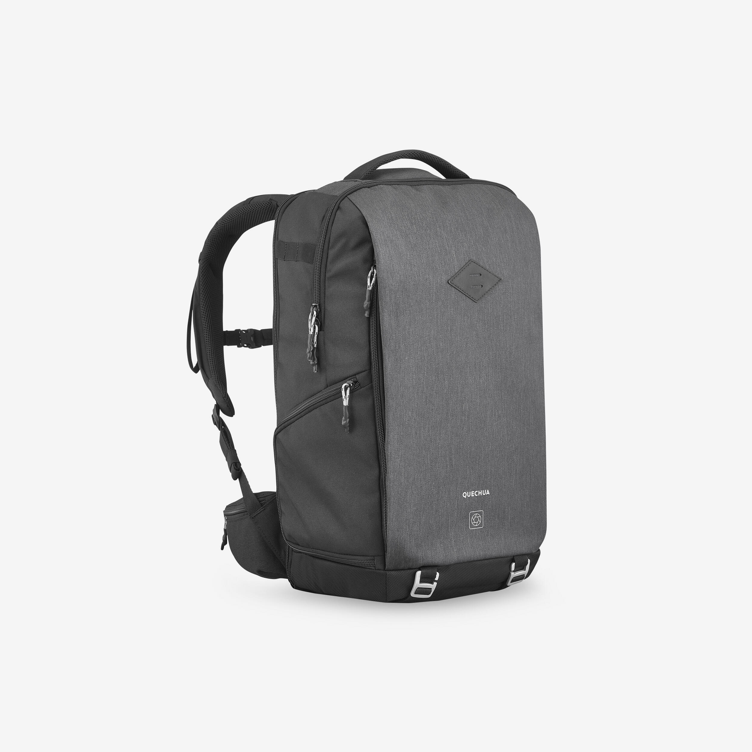 Quechua - Sac À Dos Appareil Photo Randonnée 30l - Nh Explorer 900 Focus - Sac À Dos - Sac A Dos Accessoires Randonnee Trek - Gris - Taille Unique - Decathlon