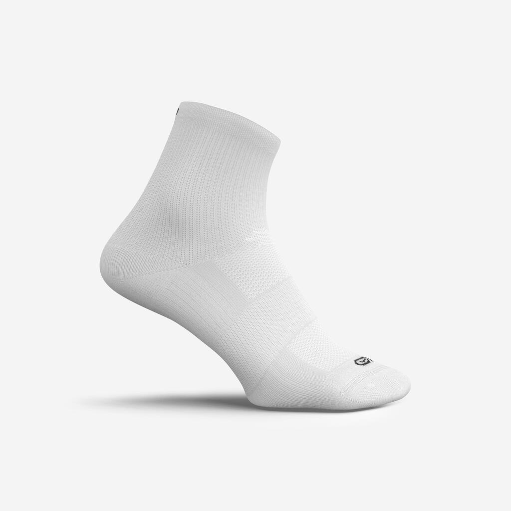RUNNING COMFORTABLE MID-HEIGHT SOCKS 2-Pack - WHITE