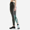 Women's Fitness Leggings with Phone Pocket - Green/Frosted Green