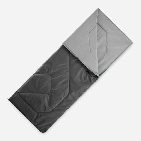 Sleeping bag para 15°C de camping para Adultos Quechua Arpenaz negro