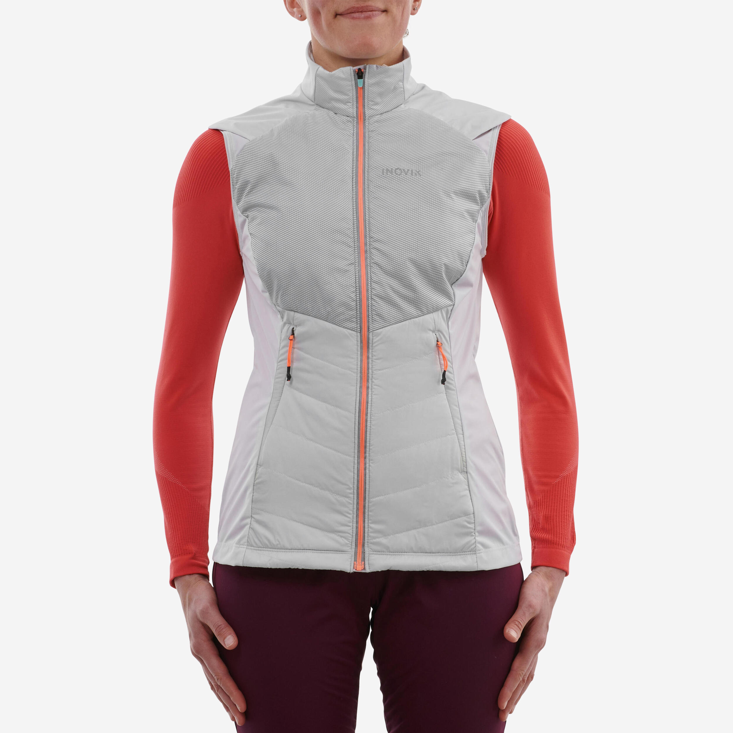 INOVIK WOMEN’S CROSS-COUNTRY SKIING GILET 500 - WHITE