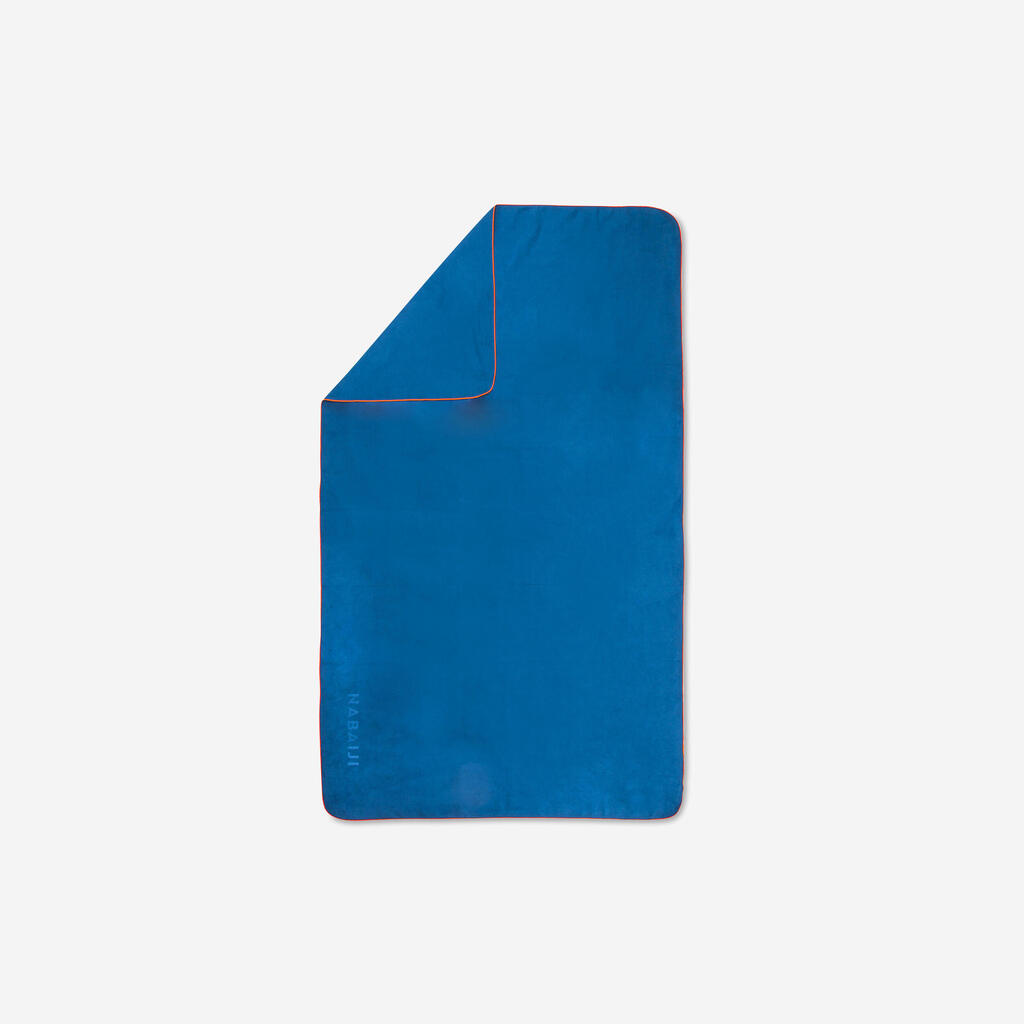 Swimming Microfibre Towel Size XL 110 x 175 cm Blue