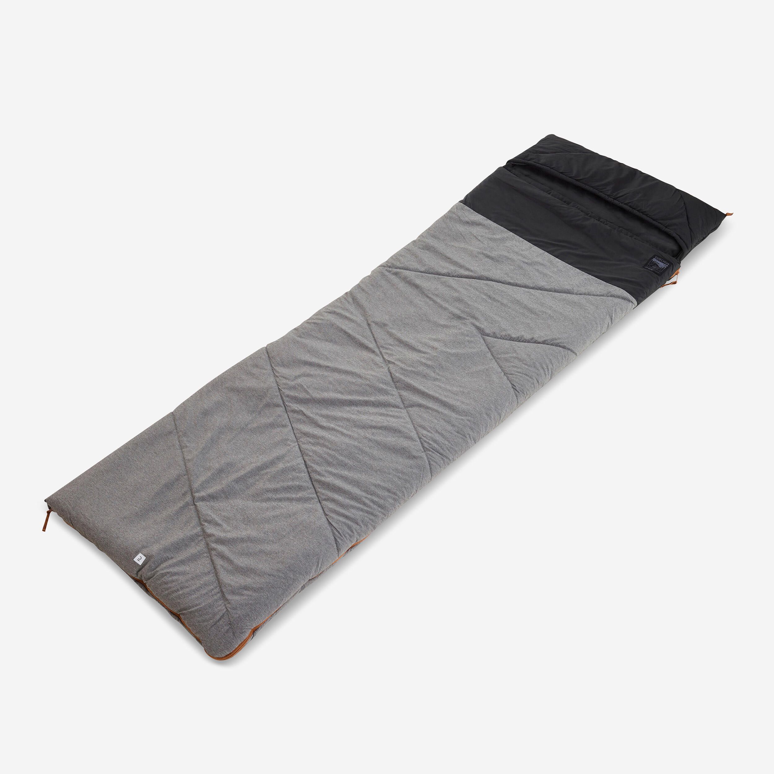 Quechua - Sac De Couchage En Coton Pour Le Camping - Arpenaz 0° Coton - Sac De Couchage - Camping Et Bivouac Randonnee Trekking - Gris - Taille Unique - Decathlon