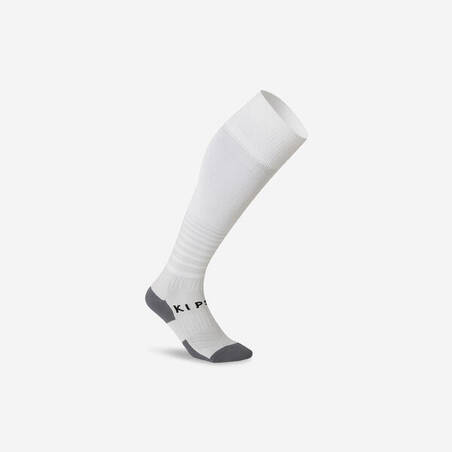 Kids' breathable football socks, white