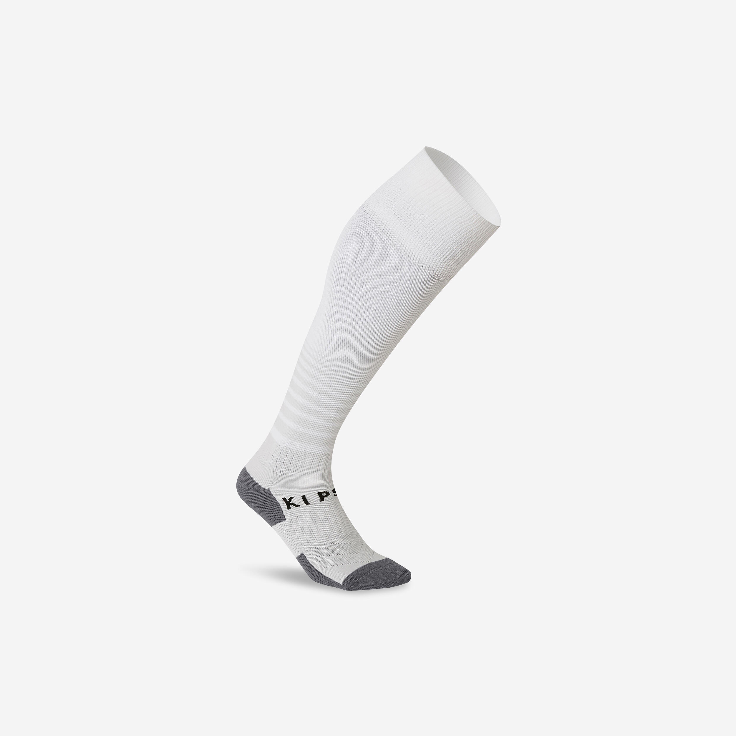 KIPSTA Kids' breathable football socks, white