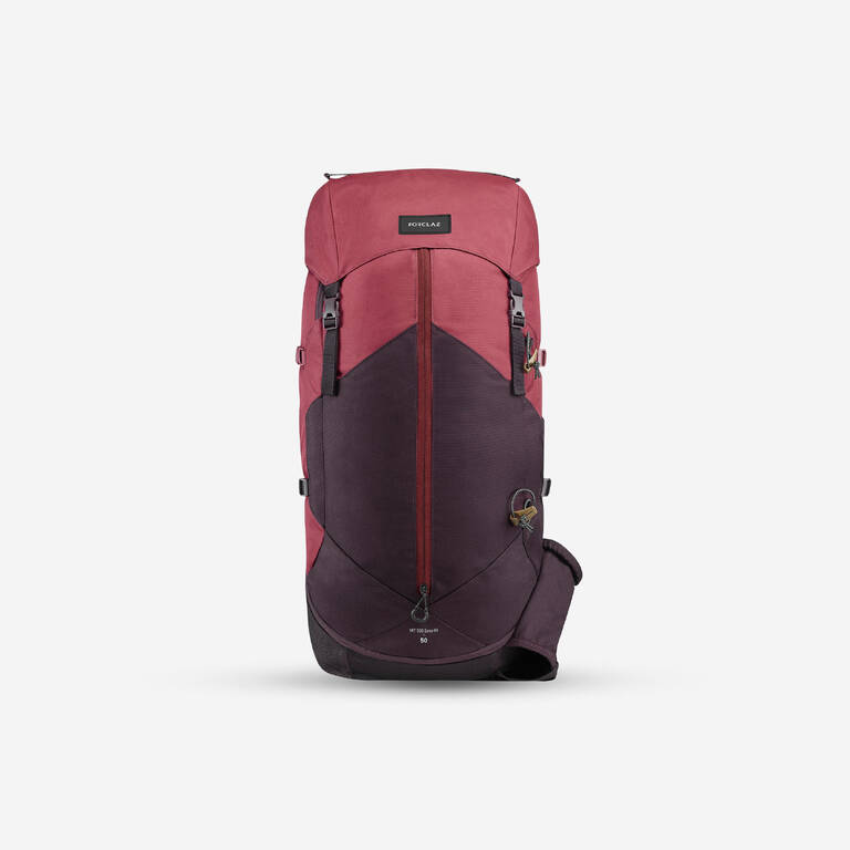 Trekking 50 L Backpack MT100 Easy-Fit - Bordeaux