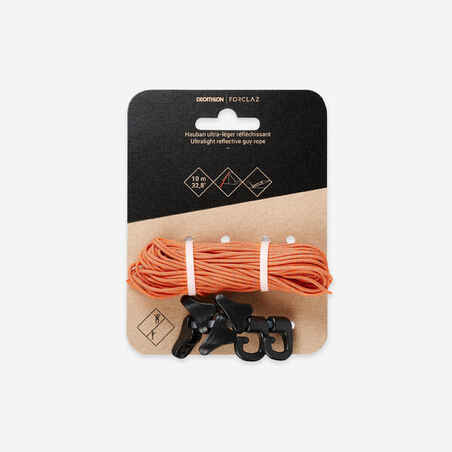 Oranžna izjemno lahka odsevna napenjalna vrv