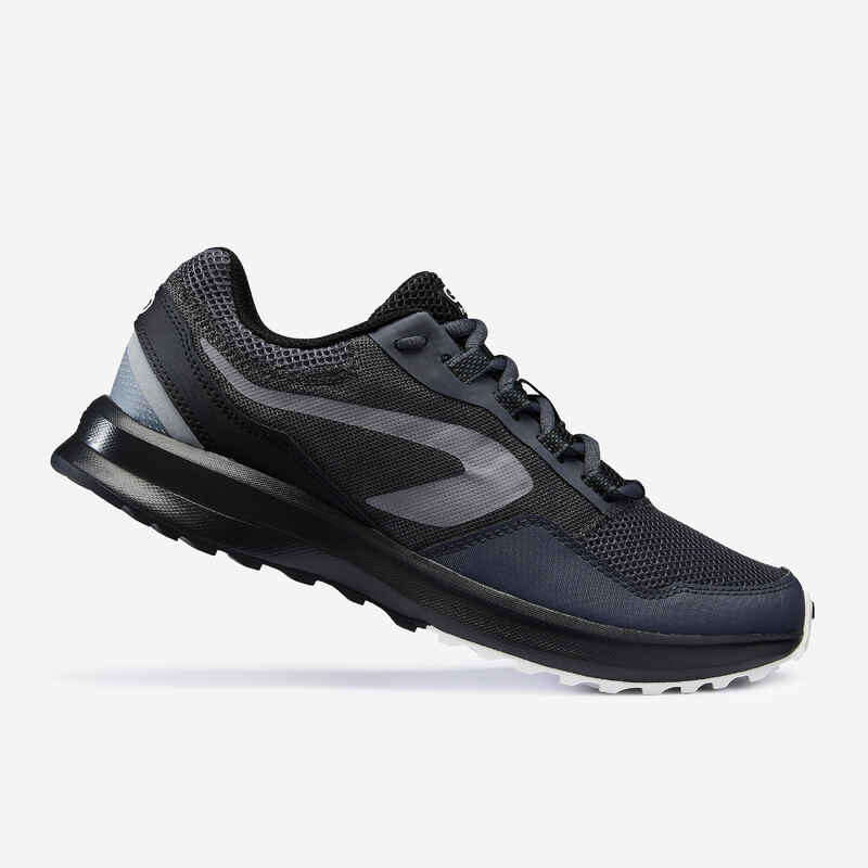 Kalenji Mens Grey and Black Run Active Shoes, Model Name/Number