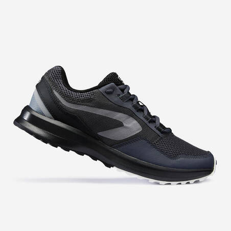 RUN ACTIVE GRIP MEN'S RUNNING SHOES - BLACK GREY