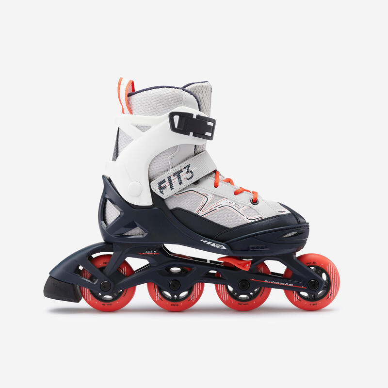 PATINS DE CRIANÇA FIT3 JR CINZA VERMELHO