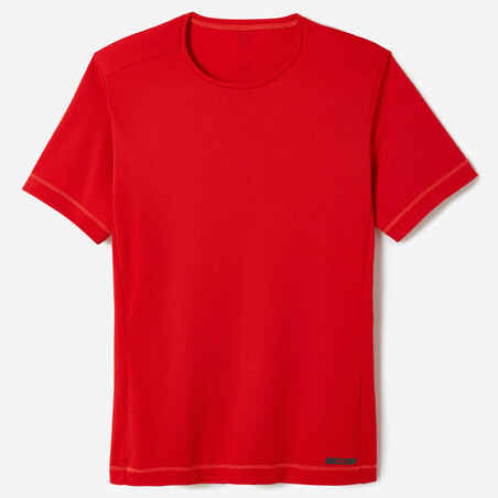 Camiseta de running transpirable para Hombre Kalenji rojo
