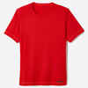 Polera running transpirable Hombre - KIPRUN 100 Dry Rojo 