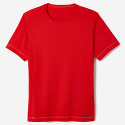 KIPRUN 100 Dry Men's Running Breathable T-shirt - Red