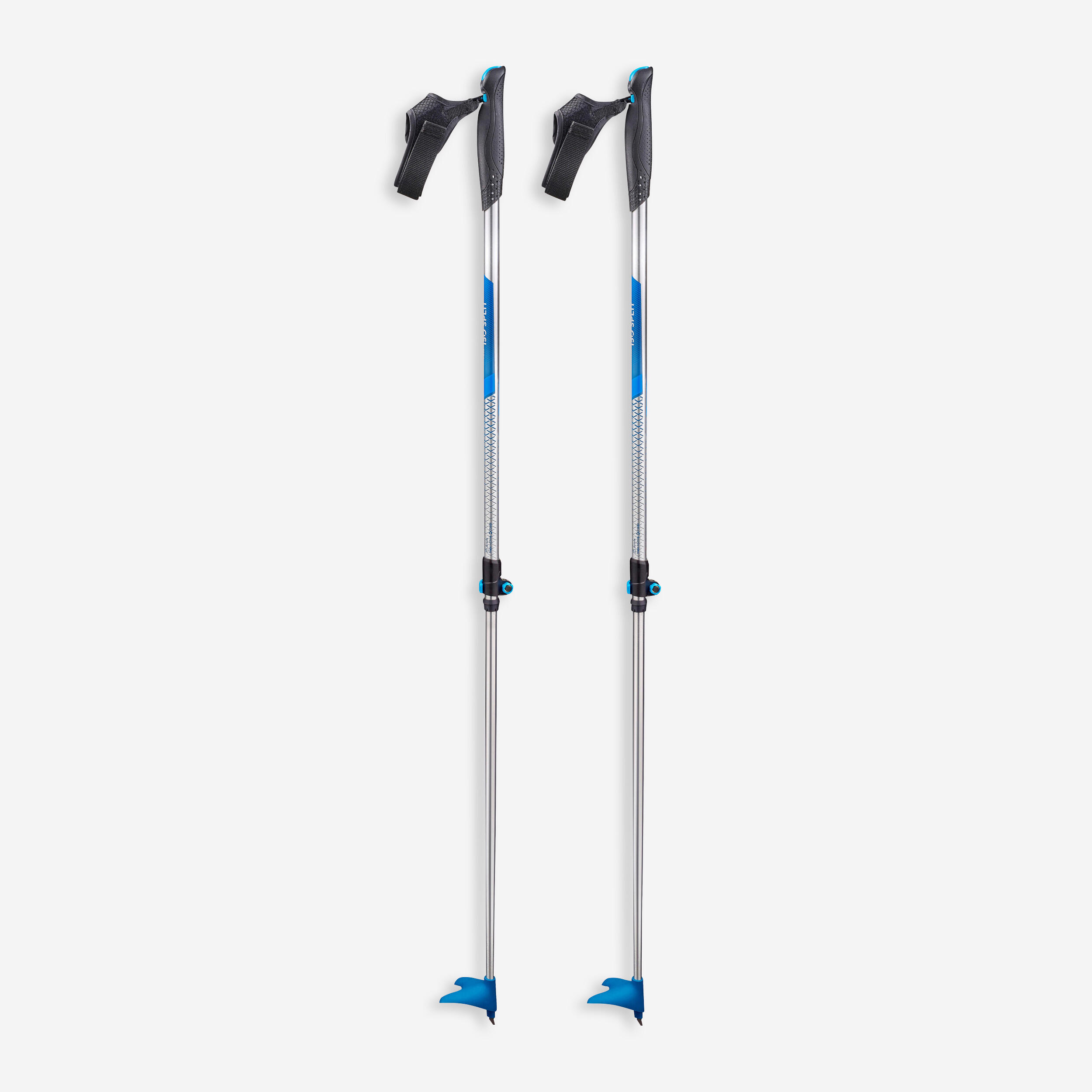 Cross-Country Skiing Adjustable Poles - XC S 150 Blue - INOVIK