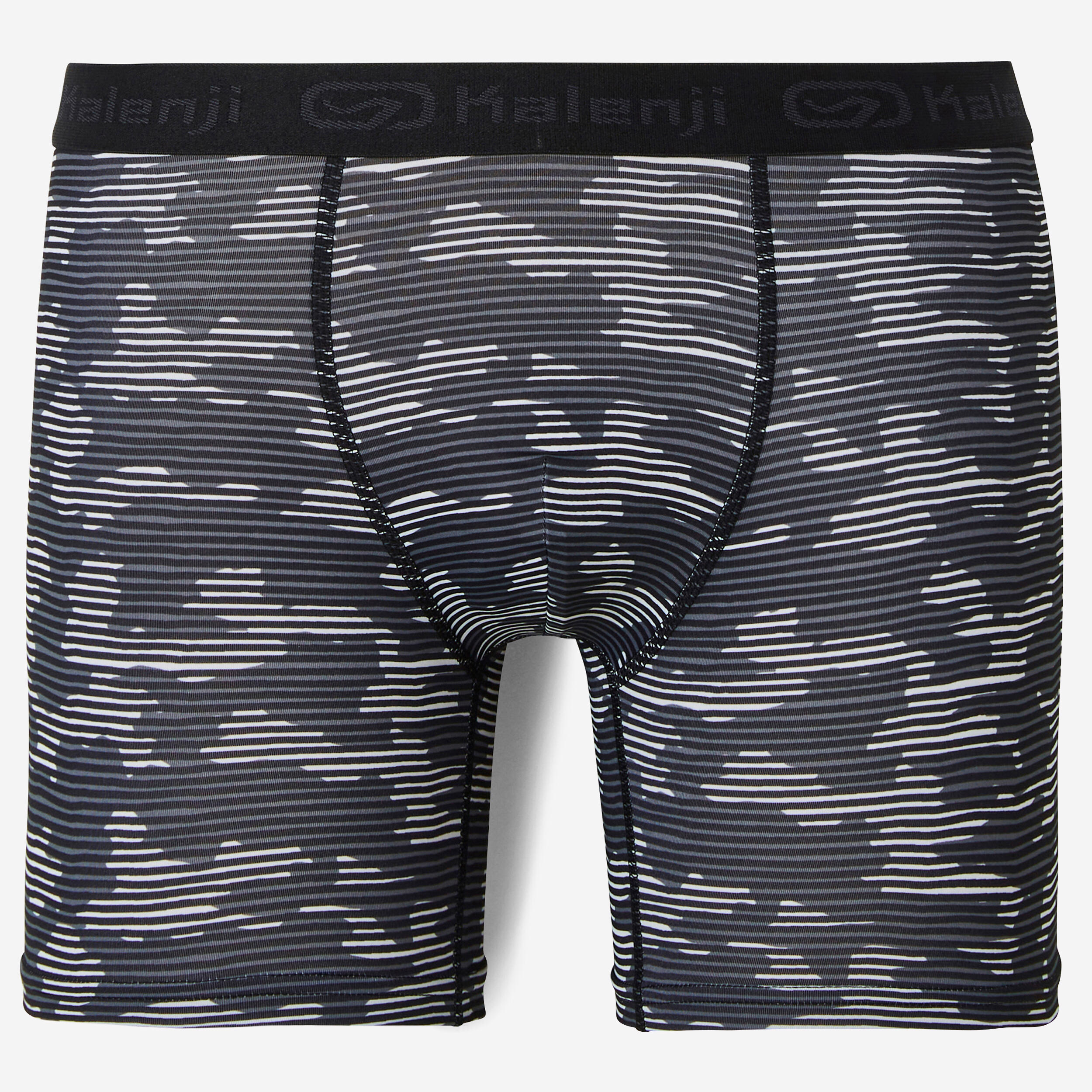 KALENJI Men's breathable microfibre boxers - Camo Grey