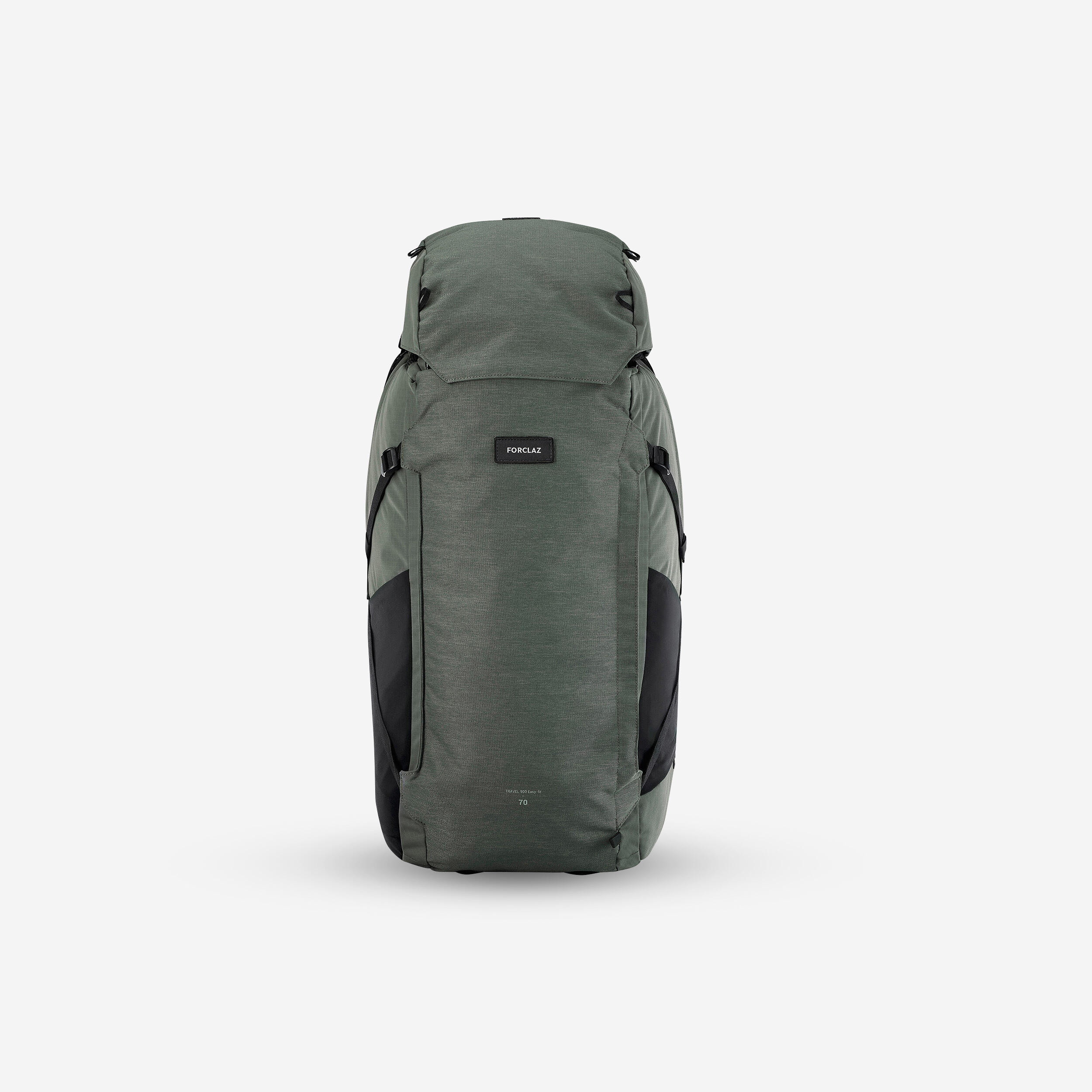 sac à dos de voyage et trekking ouverture valise 70 + 6 l homme - travel 900 - forclaz