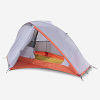 Šator za treking MT900 s kupolom za 1 osobu sivi