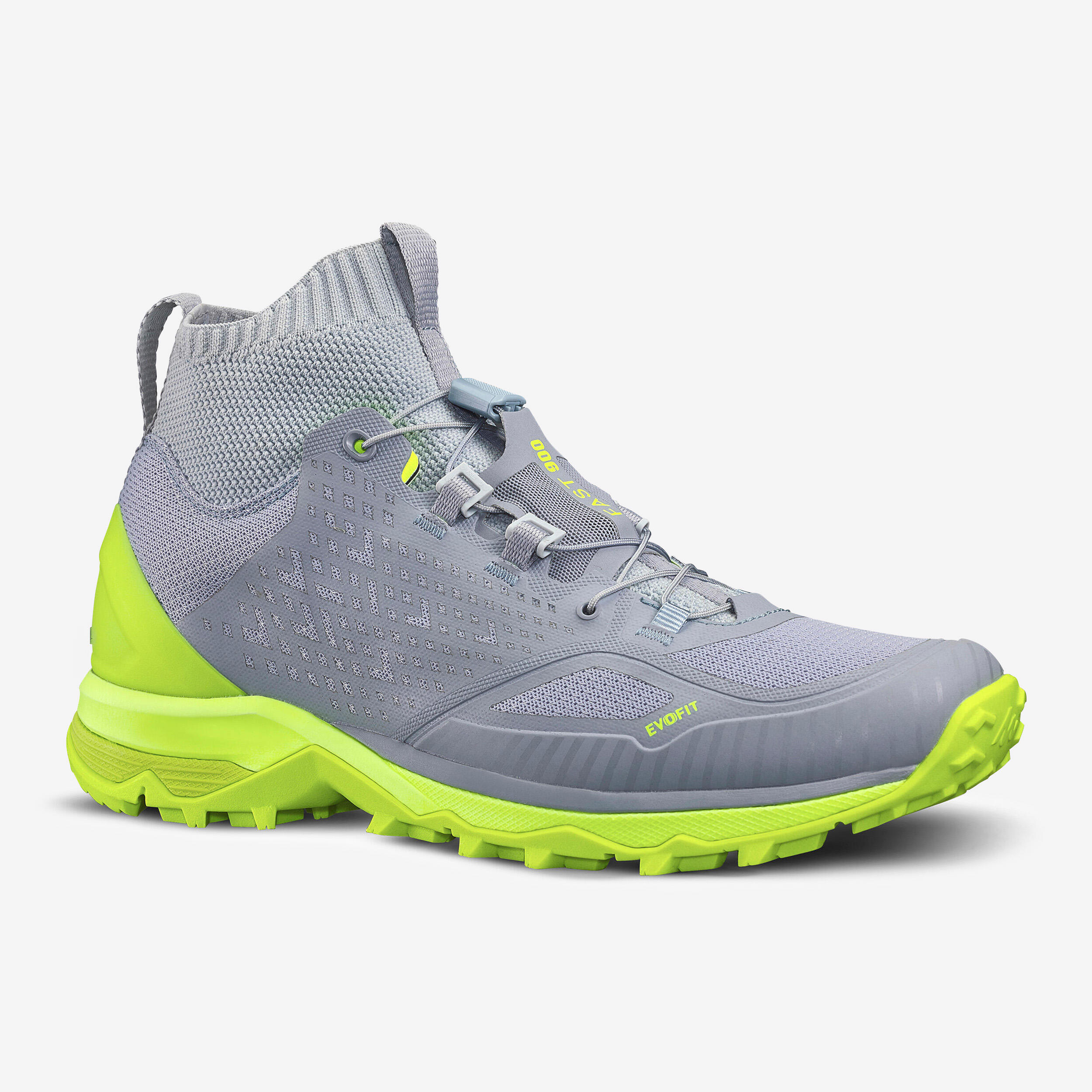 Men's Ultra-light Rapid Hiking Boots FH900 - Grey Yellow 1/13